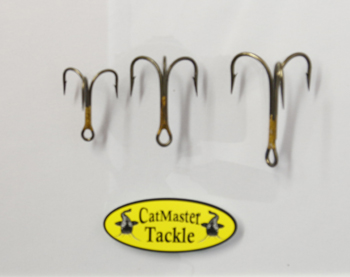 CatMaster Tackle M.A. Siluro Treble Hooks 4X Size 1/0